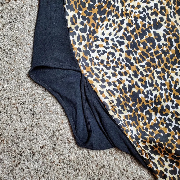 Cable & Gauge Animal Print Batwing Dolman Sleeve Top Women's Plus Size 3X - Picture 5 of 12